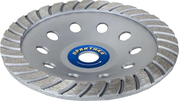 Алмазная чашка ПРАКТИКА "Эксперт" шлифовальная турбо 180х22 мм [240-591]