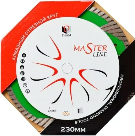 Алмазная диск для резки гранита DIAM Master Line 230х2.8х22.2 TURBO Алмазная диск для резки гранита DIAM Master Line 230х2.8х22.2 TURBO