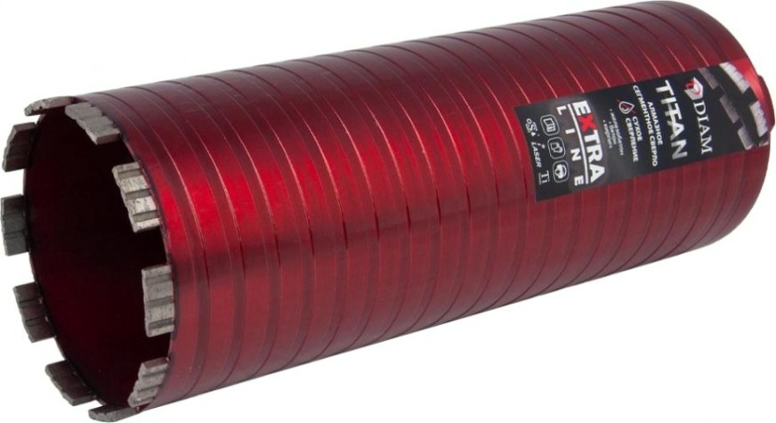 Алмазная коронка для мокрого сверления DIAM САСС 122x300х6x1,1/4UNC Extra Line Titan (арм. бетон)