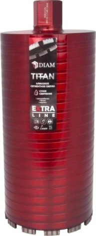 Алмазная коронка для мокрого сверления DIAM САСС 132x300х6x1,1/4UNC Extra Line Titan (арм. бетон) [313029]