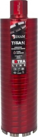Алмазная коронка для мокрого сверления DIAM САСС 42x450х4x1,1/4UNC Extra Line Titan (арм. бетон) [313032]