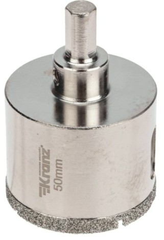 Алмазная коронка для мокрого сверления Kranz KR-92-0014 50мм по керамограниту с центров. сверлом Алмазная коронка для мокрого сверления Kranz KR-92-0014 50мм по керамограниту с центров. сверлом