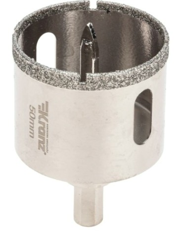 Алмазная коронка для мокрого сверления Kranz KR-92-0014 50мм по керамограниту с центров. сверлом