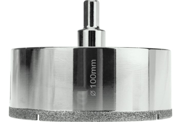 Алмазная коронка для мокрого сверления Kranz KR-92-0021 100мм по керамограниту с центров. сверлом