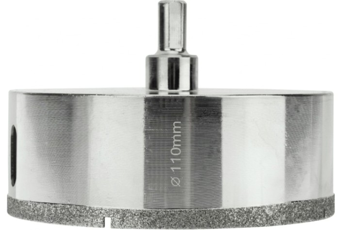 Алмазная коронка для мокрого сверления Kranz KR-92-0022 110мм по керамограниту с центров. сверлом