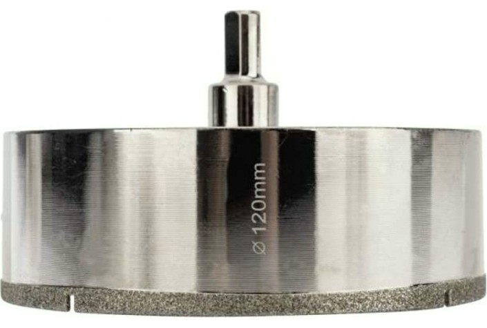 Алмазная коронка для мокрого сверления Kranz KR-92-0023 120мм по керамограниту с центров. сверлом