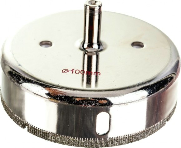 Алмазная коронка для мокрого сверления ПРАКТИКА "Мастер" 100 мм по стеклу и керамике [777-406]