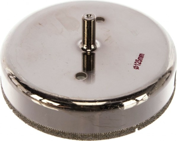 Алмазная коронка для мокрого сверления ПРАКТИКА "Мастер" 125 мм по стеклу и керамике [777-420]