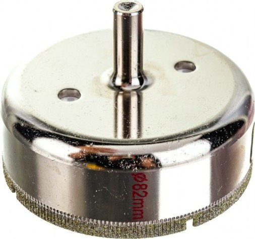 Алмазная коронка для мокрого сверления ПРАКТИКА "Мастер" 82 мм по стеклу и керамике [777-390]