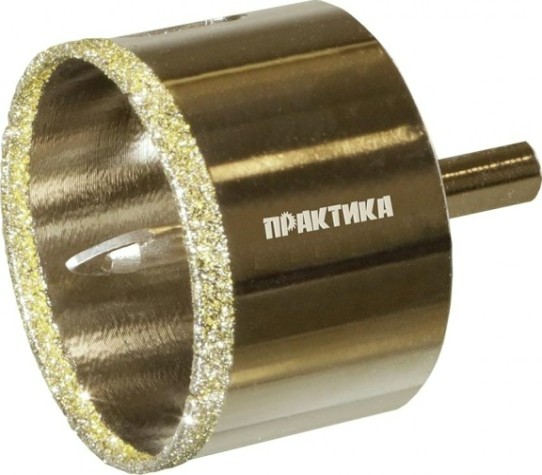 Алмазная коронка для мокрого сверления ПРАКТИКА "Профи" 60х70мм по керамограниту/керамике [917-699]