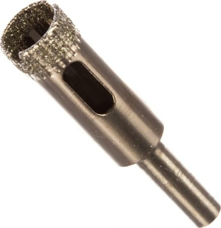 Алмазная коронка для мокрого сверления ПРАКТИКА "Сделай сам" 12мм по стеклу и керамике 12мм (2шт) [777-253]