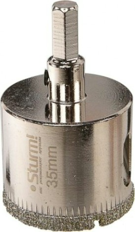 Алмазная коронка для мокрого сверления Sturm 1055-09-3555 по керамике и стеклу