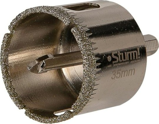 Алмазная коронка для мокрого сверления Sturm 1055-09-3555 по керамике и стеклу