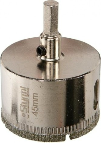 Алмазная коронка для мокрого сверления Sturm 1055-09-4555 по керамике и стеклу Алмазная коронка для мокрого сверления Sturm 1055-09-4555 по керамике и стеклу