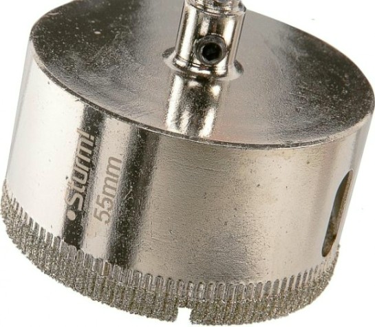 Алмазная коронка для мокрого сверления Sturm 1055-09-5555 по керамике и стеклу Алмазная коронка для мокрого сверления Sturm 1055-09-5555 по керамике и стеклу