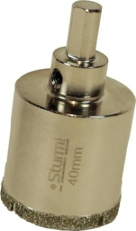 Алмазная коронка для мокрого сверления Sturm 1055-10-4070 по керамограниту 40х70 мм, хвост. с проточками