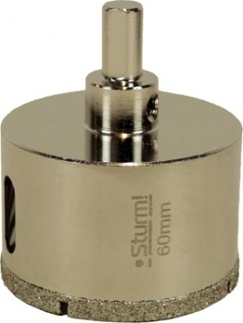 Алмазная коронка для мокрого сверления Sturm 1055-10-6070 по керамограниту 60х70 мм, хвост. с проточками