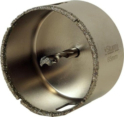 Алмазная коронка для мокрого сверления Sturm 1055-10-6570 по керамограниту 65х70 мм, хвост. с проточками