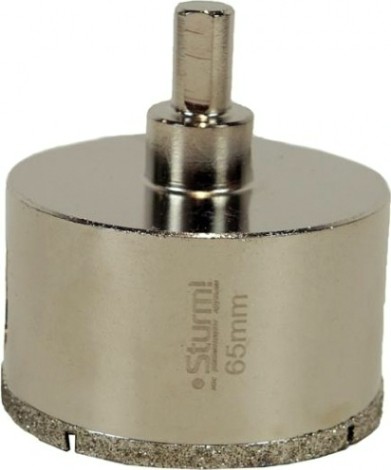 Алмазная коронка для мокрого сверления Sturm 1055-10-6570 по керамограниту 65х70 мм, хвост. с проточками