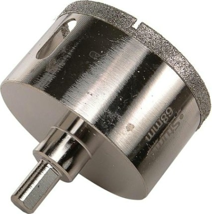 Алмазная коронка для мокрого сверления Sturm 1055-10-6870 по керамограниту 68х70 мм, хвост. с проточками