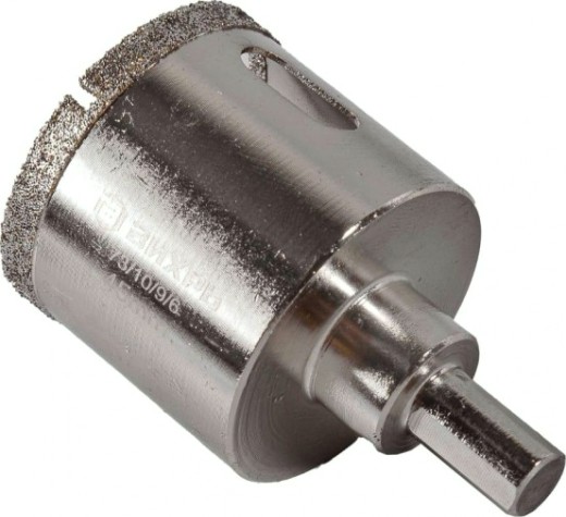 Алмазная коронка для мокрого сверления ВИХРЬ 45 мм по керамограниту/керамике [73/10/9/6]