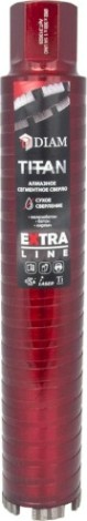 Алмазная коронка для сухого сверления DIAM ВК2 1,1/4 52х300 Extra Line Titan САМС [313022]