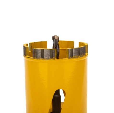 Алмазная коронка для сухого сверления Kranz KR-90-0164 по бетону 70 мм l=90мм M16 сегмент SDS-plus