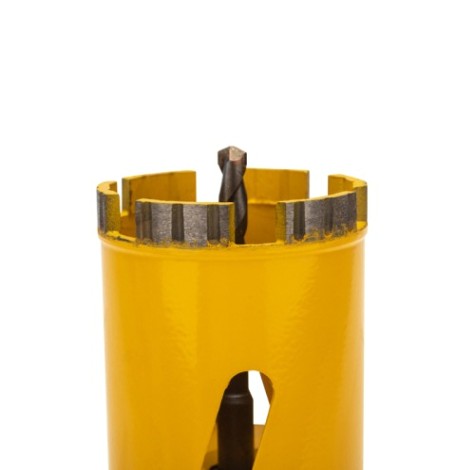 Алмазная коронка для сухого сверления Kranz KR-90-0165 по бетону 72 мм l=90мм M16 сегмент SDS-plus