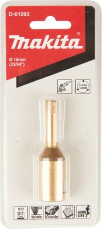 Алмазная коронка для сухого сверления MAKITA D-61092 м14x2, 10мм