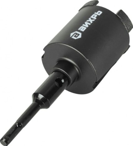 Алмазная коронка для сухого сверления ВИХРЬ 68 мм, SDS-Plus по бетону [73/10/9/9]