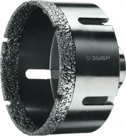 Алмазная коронка для сухого сверления ЗУБР d=80 х 35, M14 Профессионал [29865-80]