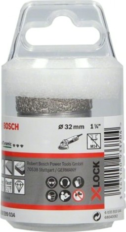 Алмазная коронка X-LOCK BOSCH 32 мм Dry Speed [2608599034]