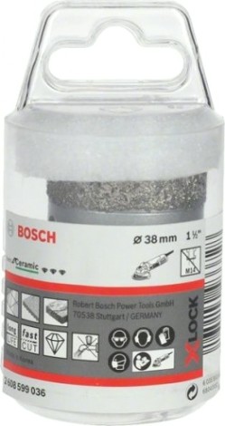 Алмазная коронка X-LOCK BOSCH 38 мм Dry Speed [2608599036]