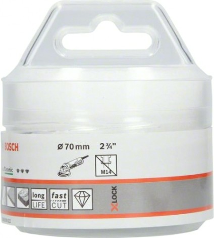 Алмазная коронка X-LOCK BOSCH 70 мм Dry Speed [2608599023]