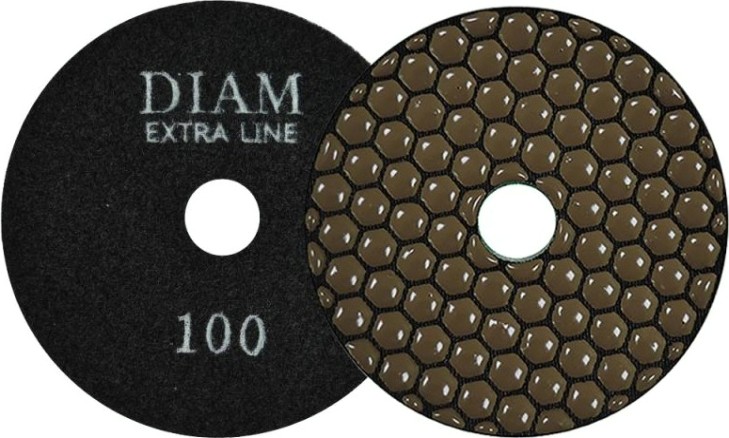 Алмазная тарелка на липучке DIAM АГШК 100*2,0 №100 Extra Line (сухая) [000520]