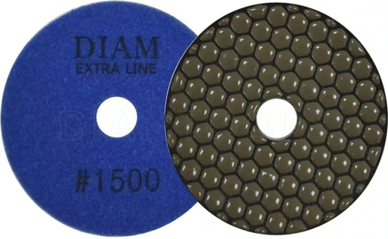 Алмазная тарелка на липучке DIAM АГШК 100*2,0 №1500 Extra Line (сухая) [000524]
