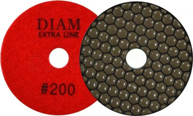 Алмазная тарелка на липучке DIAM АГШК 100*2,0 №200 Extra Line (сухая) [000521]