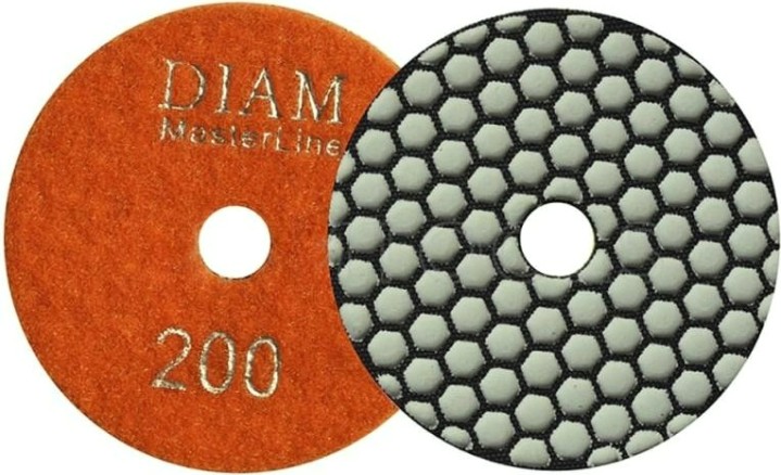 Алмазная тарелка на липучке DIAM АГШК 100*2,0 №200 Master Line (сухая) [000567]