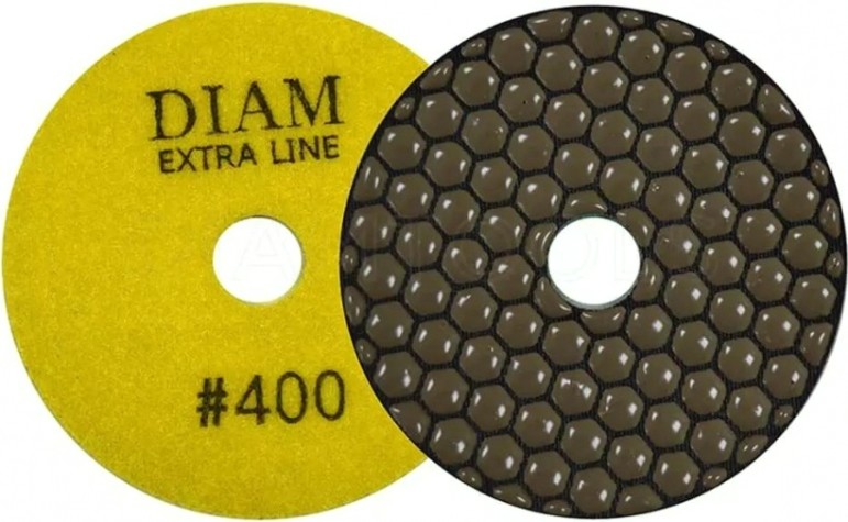 Алмазная тарелка на липучке DIAM АГШК 100*2,0 №400 Extra Line (сухая) [000522]