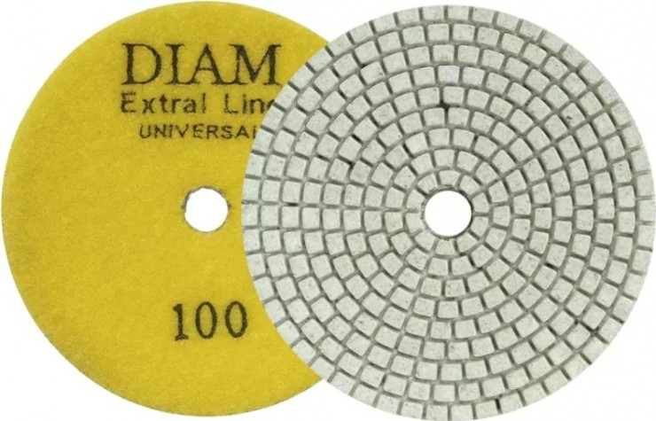 Алмазная тарелка на липучке DIAM АГШК 100*2,5 №100 Extra Line Universal (сухая/мокрая) [000673]