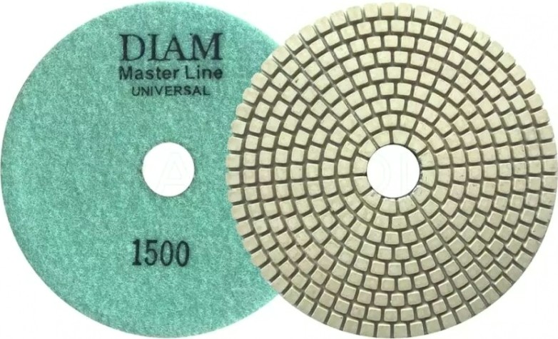Алмазная тарелка на липучке DIAM АГШК 100*2,5 №1500 Master Line Universal (сухая/мокрая) [000628]