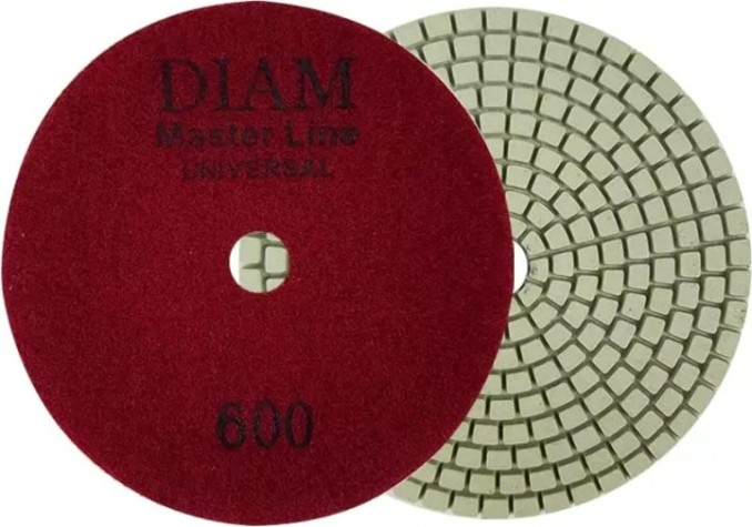 Алмазная тарелка на липучке DIAM АГШК 100*2,5 №600 Master Line Universal (сухая/мокрая) [000640]