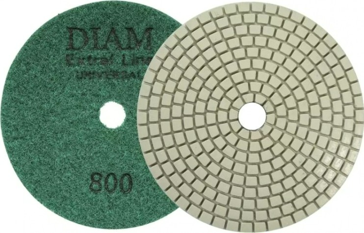 Алмазная тарелка на липучке DIAM АГШК 100*2,5 №800 Extra Line Universal (сухая/мокрая) [000676]