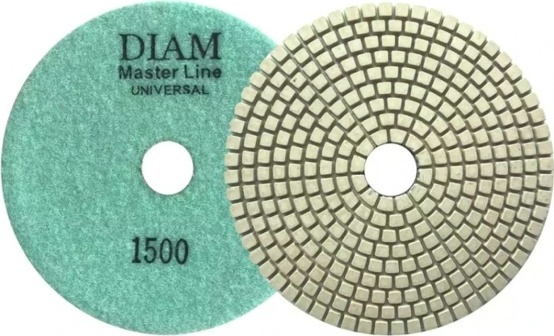 Алмазная тарелка на липучке DIAM АГШК 125*2,5 №1500 Master Line Universal (сухая/мокрая) [000649]