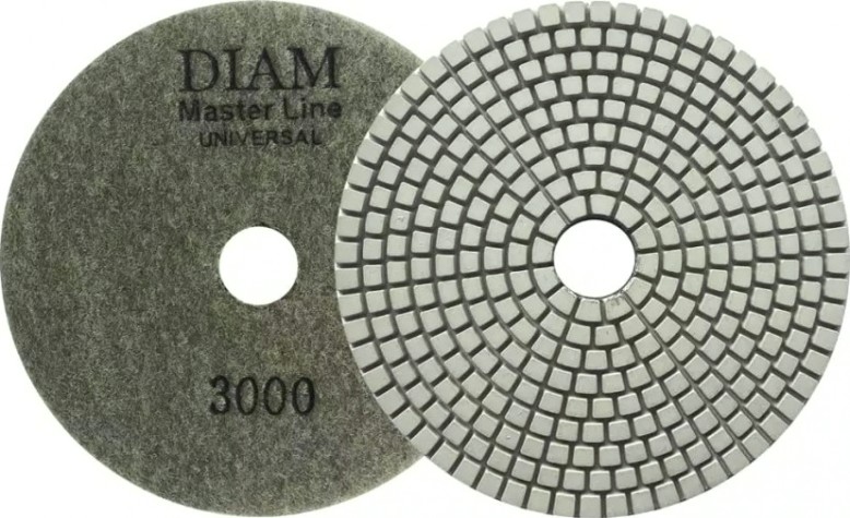 Алмазная тарелка на липучке DIAM АГШК 125*2,5 №3000 Master Line Universal (сухая/мокрая) [000650]