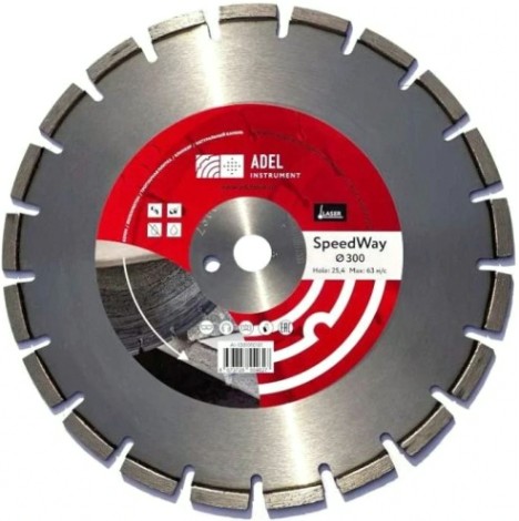 Алмазный диск для резки асфальта ADEL INSTRUMENT BlackRoad ф300*3,0*25,4 [AI-1303010101]