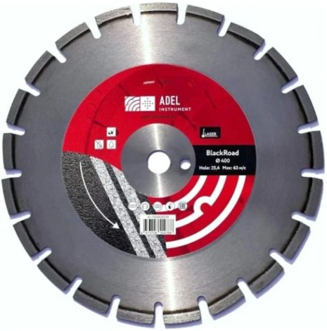 Алмазный диск для резки асфальта ADEL INSTRUMENT BlackRoad ф400*3,2*25,4 [AI-1303030101]