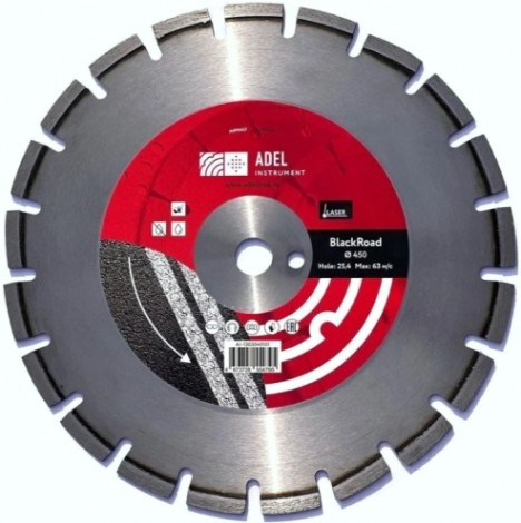 Алмазный диск для резки асфальта ADEL INSTRUMENT BlackRoad ф450*3,6*25,4 [AI-1303040101]