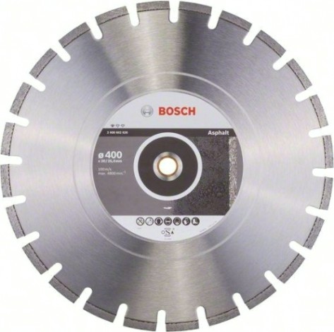 Алмазный диск для резки асфальта BOSCH 400х25,4/20 мм Standard for Asphalt [2608603832]