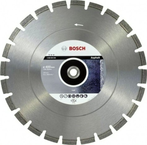 Алмазный диск для резки асфальта BOSCH 400x20/25.40 мм Best for Asphalt [2608603642]